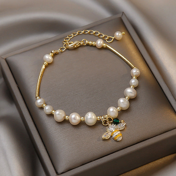 Pearl Bee Bracelet