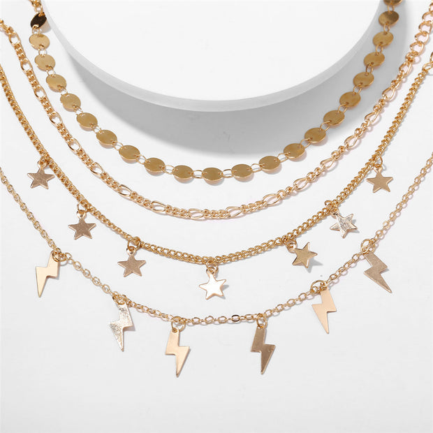 Star pendant anklet