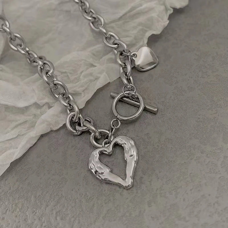 Hollow Heart Necklace