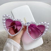 Heart-shaped Pearl Sunglasses