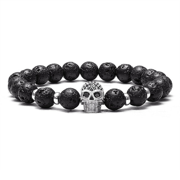 Zircon Skull Bracelet