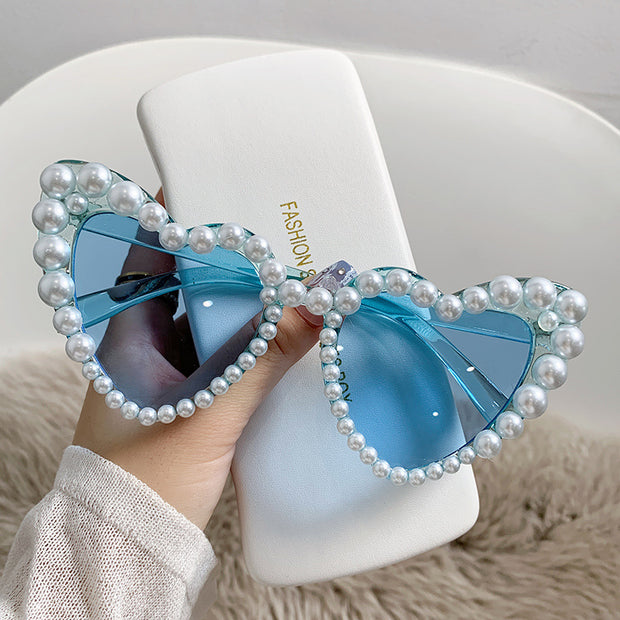 Heart-shaped Pearl Sunglasses