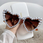 Heart-shaped Pearl Sunglasses