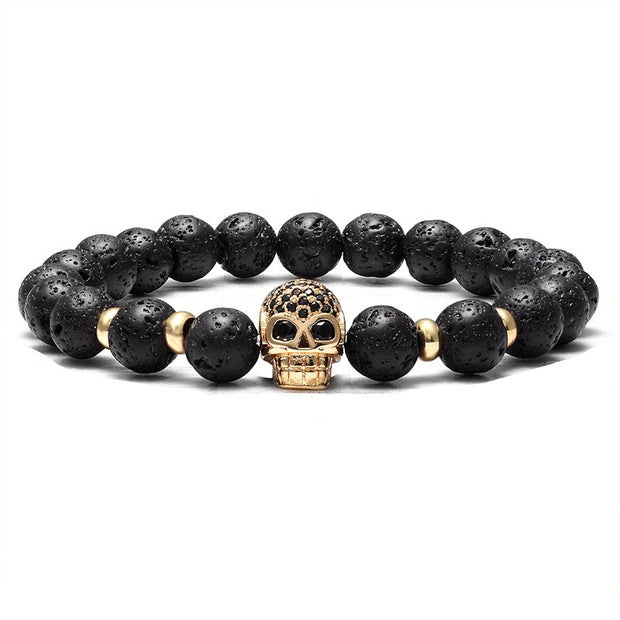 Zircon Skull Bracelet