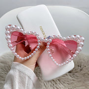 Heart-shaped Pearl Sunglasses